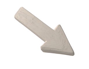 Light gray arrow pointing diagonally down and to the left