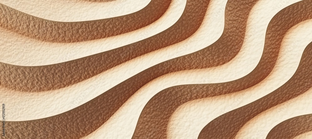Canvas Prints elegant abstract beige and brown wavy leather texture background with soft curves and light swirls