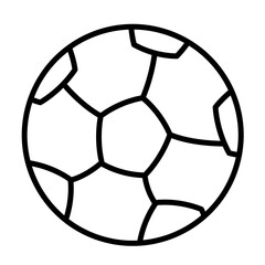 Obraz premium Soccer ball Sports equipment vector icon outline 100px