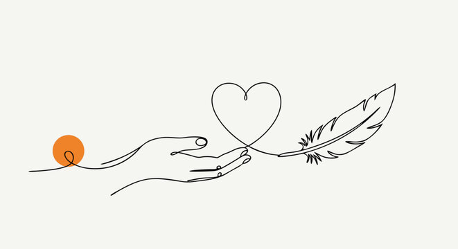 Embracing national day for truth and reconciliation through the unity of heart and feather's symbolic gesture