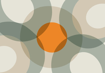 Vibrant overlapping forms reflecting National Day's call for truth and reconciliation, fostering a pathway to connection