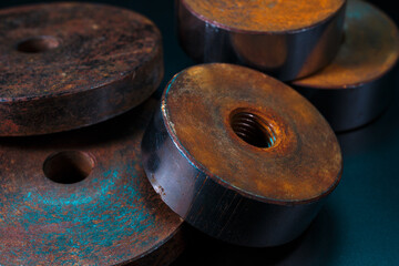Rusty scrap metal