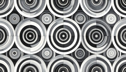 Abstract geometric pattern of concentric circles