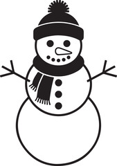 Cute Snowman Clipart SVG Bundle


