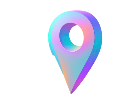 3D holographic map marker