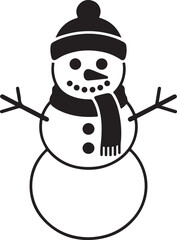 Cute Snowman Clipart SVG Bundle

