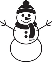 Cute Snowman Clipart SVG Bundle

