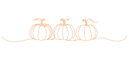 pumpkin line art for thanksgiving day eps 1