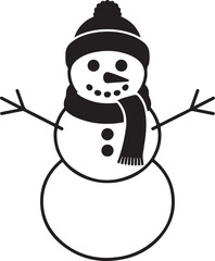 Cute Snowman Clipart SVG Bundle

