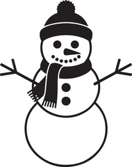 Cute Snowman Clipart SVG Bundle

