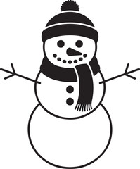 Cute Snowman Clipart SVG Bundle

