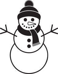 Cute Snowman Clipart SVG Bundle

