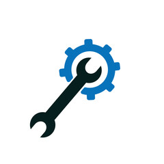 gear setting   logo icon illustration flat