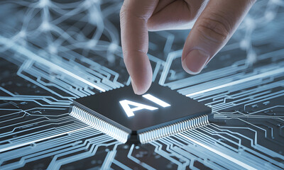 Activating the future with innovative AI technology and finger on the chip