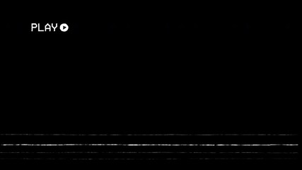 animated VHS tape play with Distorted Signal on transparent background - Powered by Adobe