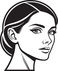 Profile Portrait of a Woman's Face female