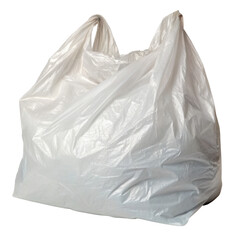 Obraz premium White plastic grocery bag to recycle on transparent background