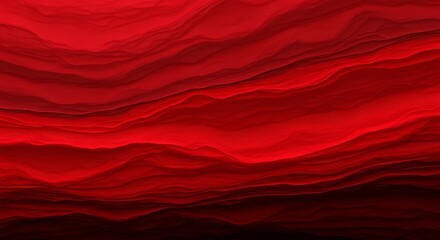Abstract Red Waves: A Textured, Layered Background Design