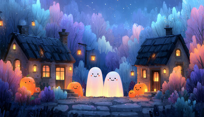 Cute Halloween Background