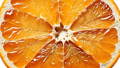 Fresh orange segment close-up food photography vibrant kitchen environment