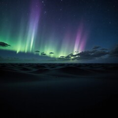 aurora over the sea