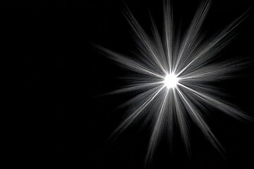 Majestic Cosmic Burst of Light A Radiant Star Explosion Illuminating the Vast Darkness of Space.