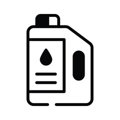 Line style oil can symbolize vehicle maintenance and service.