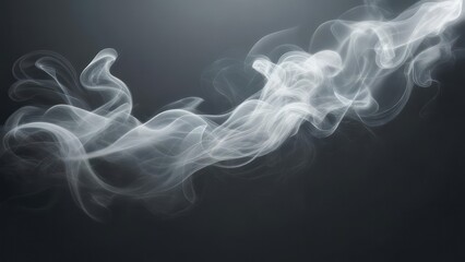 Obraz premium Abstract smoke swirls on dark background