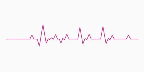 Blue and green heartbeat cardiogram wave on an ECG monitor illustrating health pulse rate