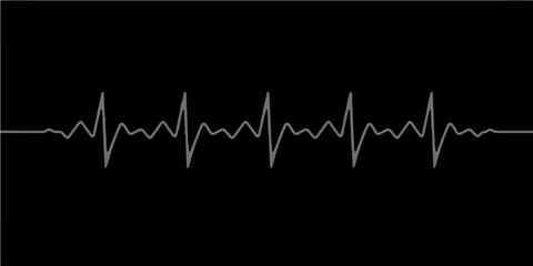 Green medical heartbeat line graph on a monitor 