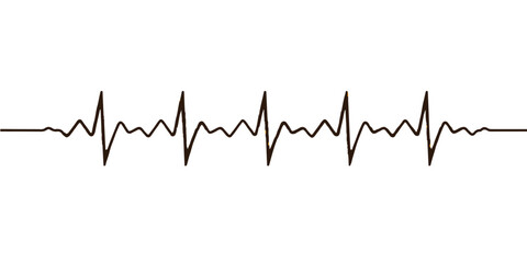 Healthy vector cardiogram showing a vibrant green heartbeat pulse on a medical monitor