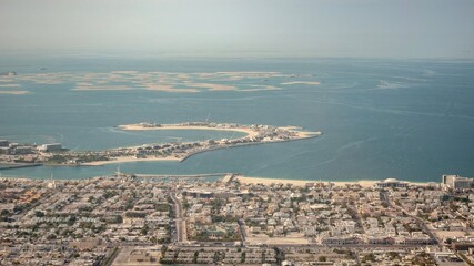 Aerial View of The World Islands and Dubai Coastline © Davenat