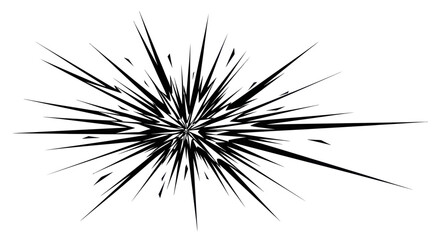 Obraz premium Dynamic graphic explosion with linear elements radiating outward from a central point