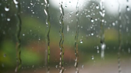 Rain Sounds on a Window ASMR video