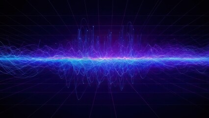 Abstract wave patterns on a dark background