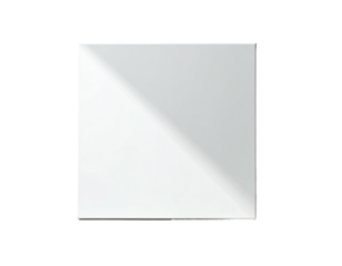 Blank, square, white, glossy tile or panel