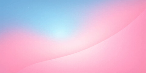 Smooth waves of light and color create an abstract pink and blue background with a gentle, curved line design