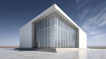 Minimalist Modern Marvel: A sleek and minimalist building, showcasing a striking contemporary architectural design with clean lines.