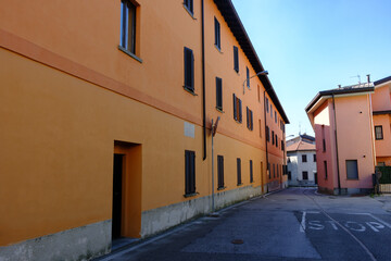 Old house at Brenna, town in Como province, Italy