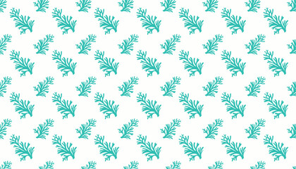 Seamless floral pattern with hand-drawn leaves, Abstract nature background with repeating plant design, Elegant hand-drawn botanical seamless pattern, Modern vintage floral wallpaper with repeated 