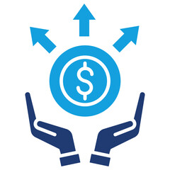 Asset Flat Blue Icon