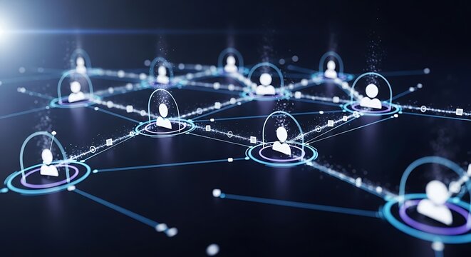 Networked Connections - Visualizing Social and Technological Interconnectivity. - Powered by Adobe