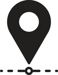 location, map, address icon Location pin icon in a minimalist style.