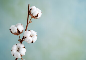 綿花　植物　自然素材　背景