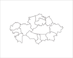 Kazakhstan administrative map