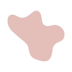 Blob Peach Modern Art