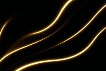 neon rays vector In Black background