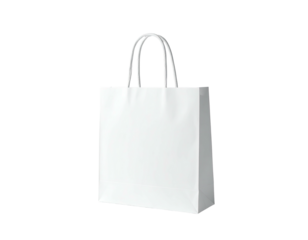 Blank white paper shopping tote bag (1)