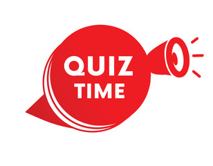 Quiz time banner for job or business design. Vector eps concept template.