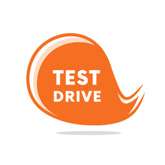 Test drive banner art marketing ad design symbol editable. Announcement design colourful vector eps 10 .